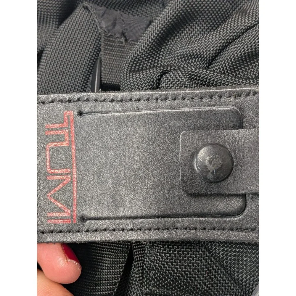 TUMI Ballistic Nylon Laptop Backpack Pockets Executive Travel Work Bag MBL Logo